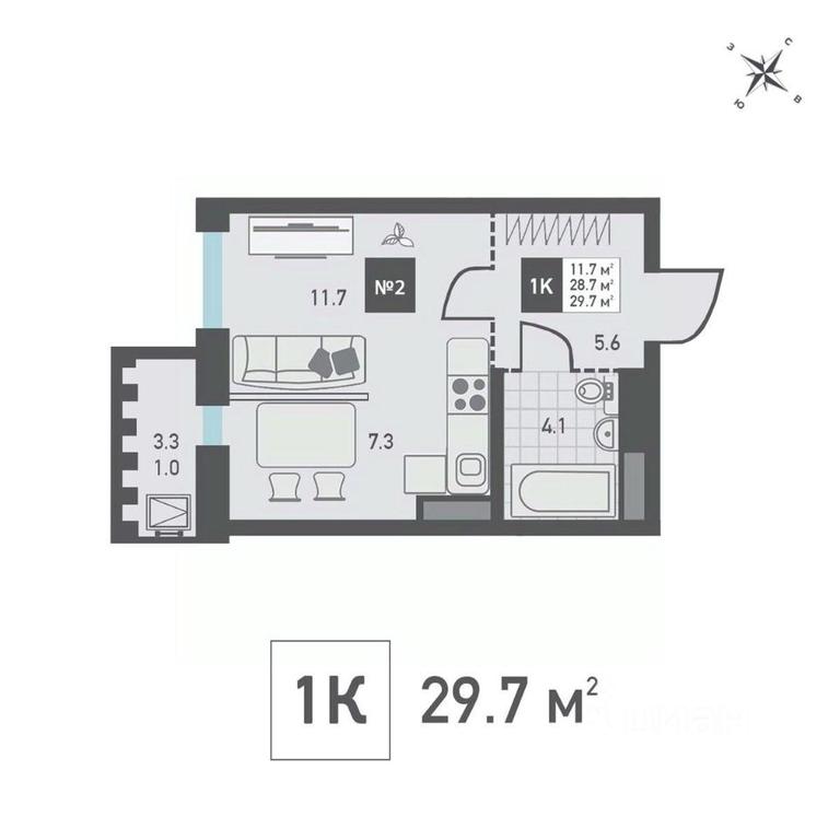 Apartment Sale, 29.7平方米 at Zelenograd Rivera, ulitsa Lyotchika Polagushina, Zelenograd, Moscow, Russia #1 Apartment Sale, 29.7平方米 at Zelenograd Rivera, ulitsa Lyotchika Polagushina, Zelenograd, Moscow, Russia #1