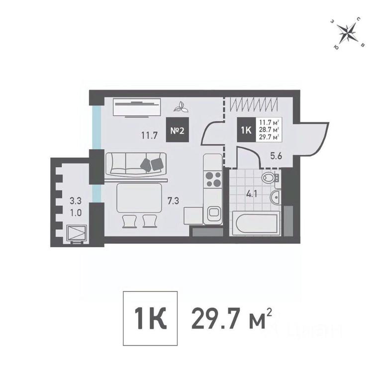 Apartment Sale, 29.7平方米 at Zelenograd Rivera, ulitsa Lyotchika Polagushina, Zelenograd, Moscow, Russia #1 Apartment Sale, 29.7平方米 at Zelenograd Rivera, ulitsa Lyotchika Polagushina, Zelenograd, Moscow, Russia #1