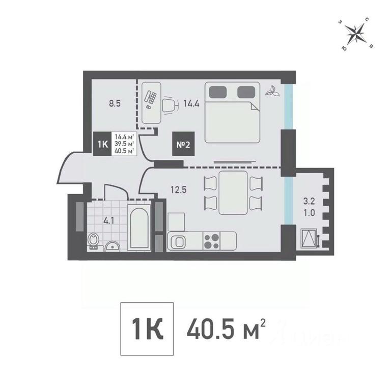 Apartment Sale, 40.5平方米 at Zelenograd Rivera, ulitsa Lyotchika Polagushina, Zelenograd, Moscow, Russia #1 Apartment Sale, 40.5平方米 at Zelenograd Rivera, ulitsa Lyotchika Polagushina, Zelenograd, Moscow, Russia #1