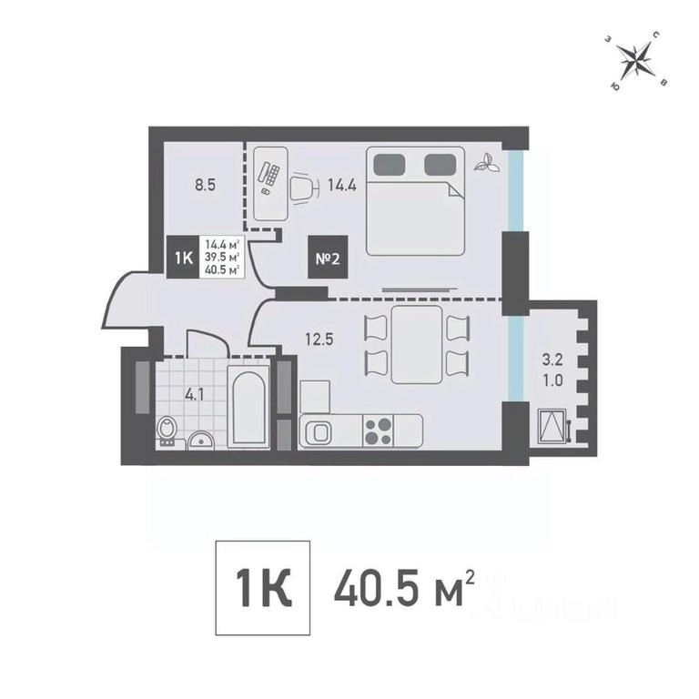 Apartment Sale, 40.5平方米 at Zelenograd Rivera, ulitsa Lyotchika Polagushina, Zelenograd, Moscow, Russia #2 Apartment Sale, 40.5平方米 at Zelenograd Rivera, ulitsa Lyotchika Polagushina, Zelenograd, Moscow, Russia #2