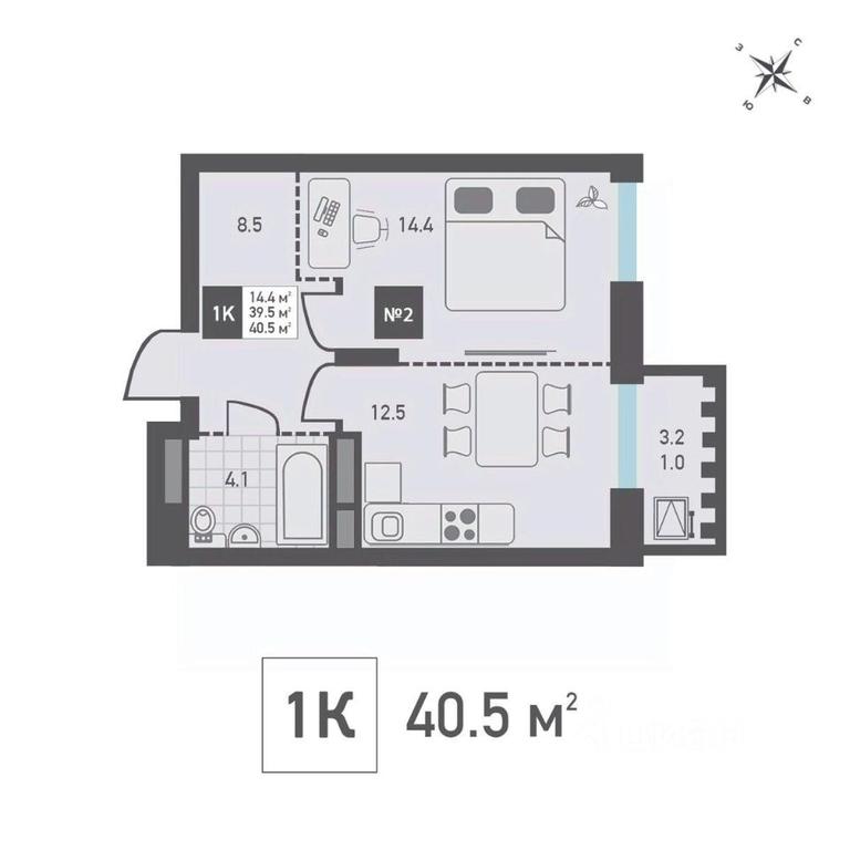 Apartment Sale, 40.5平方米 at Zelenograd Rivera, ulitsa Lyotchika Polagushina, Zelenograd, Moscow, Russia #1 Apartment Sale, 40.5平方米 at Zelenograd Rivera, ulitsa Lyotchika Polagushina, Zelenograd, Moscow, Russia #1
