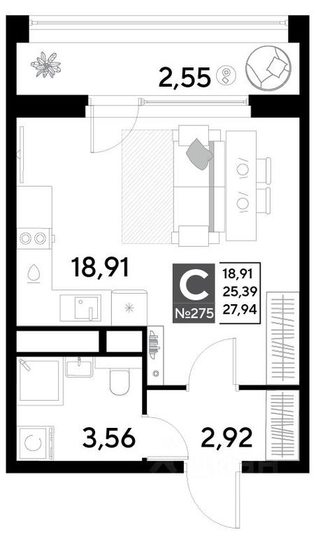 Продажа квартиры, 27,94 м² в ЖК «EVO», Комсомольская улица, Реутов, Московская область, Россия #1 Продажа квартиры, 27,94 м² в ЖК «EVO», Комсомольская улица, Реутов, Московская область, Россия #1