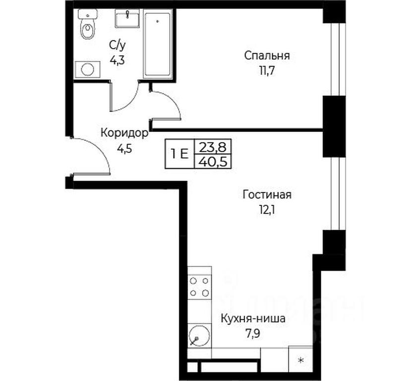 Apartment Sale, 40.5 sq. m. at Kompleks apartamentov AIST RESIDENCE (Aist Rezidens), Namyotkina Street, 10Д, Moscow, Russia #1 Apartment Sale, 40.5 sq. m. at Kompleks apartamentov AIST RESIDENCE (Aist Rezidens), Namyotkina Street, 10Д, Moscow, Russia #1