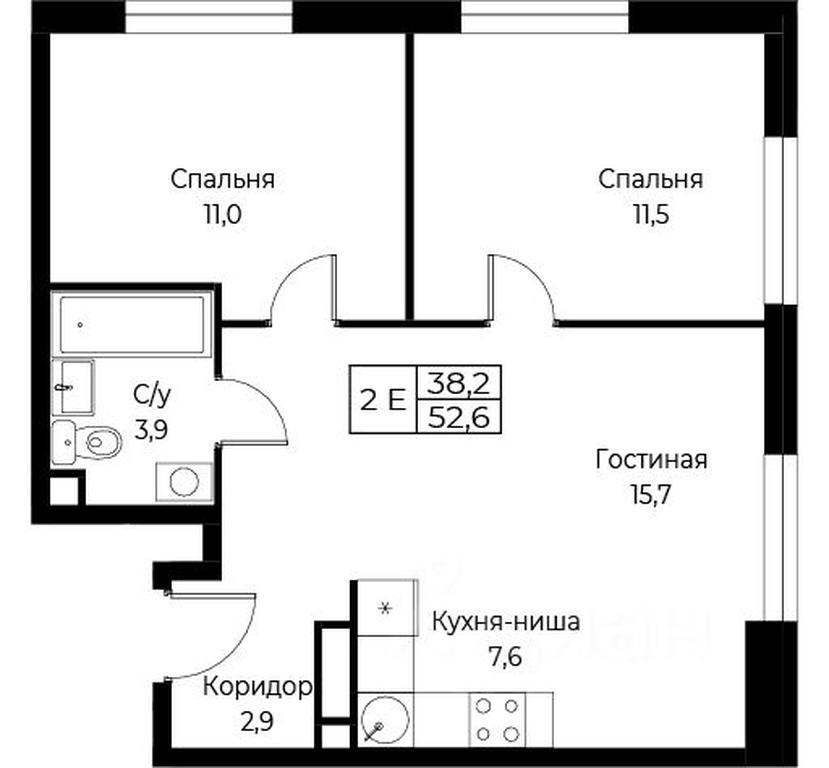 1-BD Apartment Sale, 52.6 sq. m. at Kompleks apartamentov AIST RESIDENCE (Aist Rezidens), Namyotkina Street, 10Д, Moscow, Russia #1 1-BD Apartment Sale, 52.6 sq. m. at Kompleks apartamentov AIST RESIDENCE (Aist Rezidens), Namyotkina Street, 10Д, Moscow, Russia #1