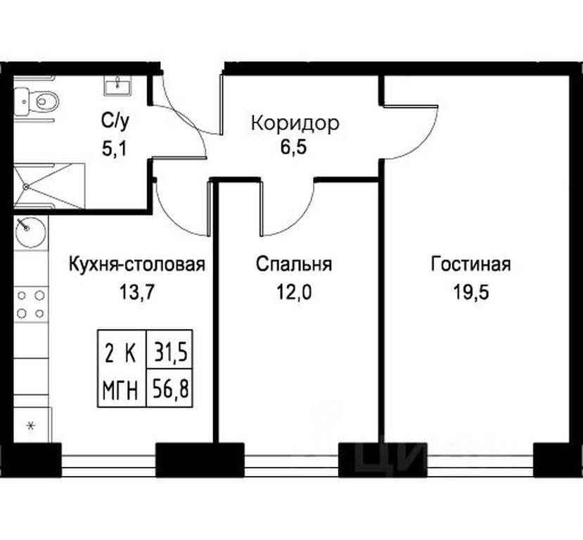 1-BD Apartment Sale, 56.8 sq. m. at Kompleks apartamentov AIST RESIDENCE (Aist Rezidens), Namyotkina Street, 10Д, Moscow, Russia #1 1-BD Apartment Sale, 56.8 sq. m. at Kompleks apartamentov AIST RESIDENCE (Aist Rezidens), Namyotkina Street, 10Д, Moscow, Russia #1