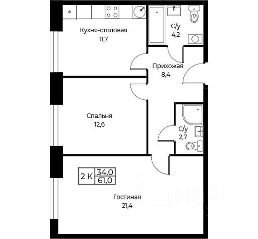 1-BD Apartment Sale, 61 sq. m. at Kompleks apartamentov AIST RESIDENCE (Aist Rezidens), Namyotkina Street, 10Д, Moscow, Russia #1 1-BD Apartment Sale, 61 sq. m. at Kompleks apartamentov AIST RESIDENCE (Aist Rezidens), Namyotkina Street, 10Д, Moscow, Russia #1