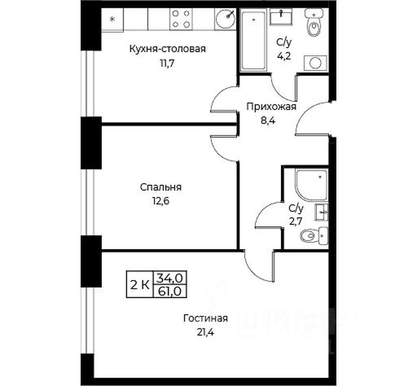 1-BD Apartment Sale, 61 sq. m. at Kompleks apartamentov AIST RESIDENCE (Aist Rezidens), Namyotkina Street, 10Д, Moscow, Russia #1 1-BD Apartment Sale, 61 sq. m. at Kompleks apartamentov AIST RESIDENCE (Aist Rezidens), Namyotkina Street, 10Д, Moscow, Russia #1