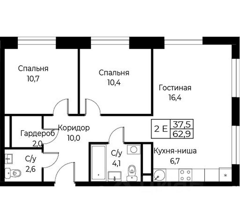 1-BD Apartment Sale, 62.9 sq. m. at Kompleks apartamentov AIST RESIDENCE (Aist Rezidens), Namyotkina Street, 10Д, Moscow, Russia #1 1-BD Apartment Sale, 62.9 sq. m. at Kompleks apartamentov AIST RESIDENCE (Aist Rezidens), Namyotkina Street, 10Д, Moscow, Russia #1