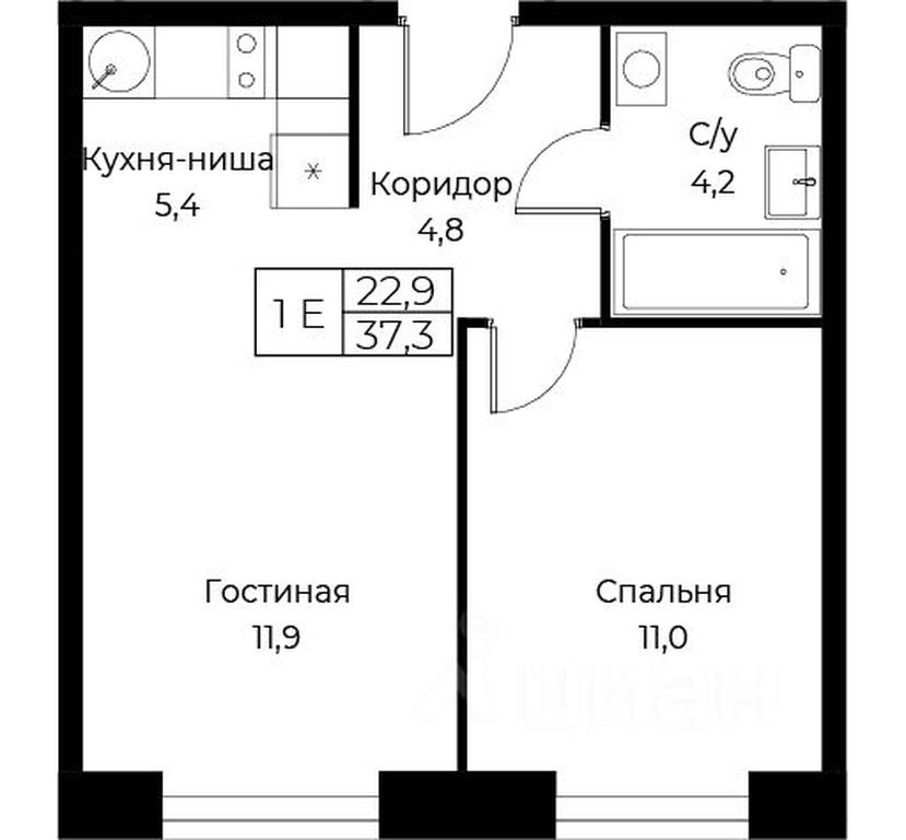 Apartment Sale, 37.3 sq. m. at Kompleks apartamentov AIST RESIDENCE (Aist Rezidens), Namyotkina Street, 10Д, Moscow, Russia #1 Apartment Sale, 37.3 sq. m. at Kompleks apartamentov AIST RESIDENCE (Aist Rezidens), Namyotkina Street, 10Д, Moscow, Russia #1