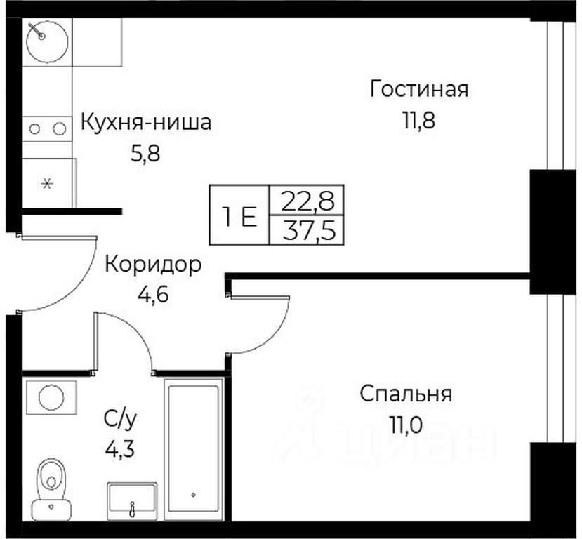 Apartment Sale, 37.5 sq. m. at Kompleks apartamentov AIST RESIDENCE (Aist Rezidens), Namyotkina Street, 10Д, Moscow, Russia #1 Apartment Sale, 37.5 sq. m. at Kompleks apartamentov AIST RESIDENCE (Aist Rezidens), Namyotkina Street, 10Д, Moscow, Russia #1