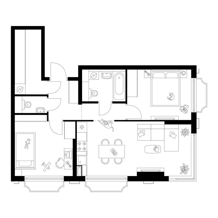 Продажа 2-комн. квартиры, 57,7 м² в ЖК «Иртышский Квартал», 2-й Иртышский проезд, Москва, Россия #1 Продажа 2-комн. квартиры, 57,7 м² в ЖК «Иртышский Квартал», 2-й Иртышский проезд, Москва, Россия #1