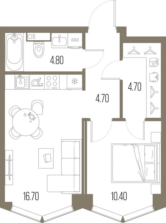 1-BD Apartment Sale, 41.3 sq. m. at Severny Port, Leningradskoye Highway, Moscow, Russia #1 1-BD Apartment Sale, 41.3 sq. m. at Severny Port, Leningradskoye Highway, Moscow, Russia #1