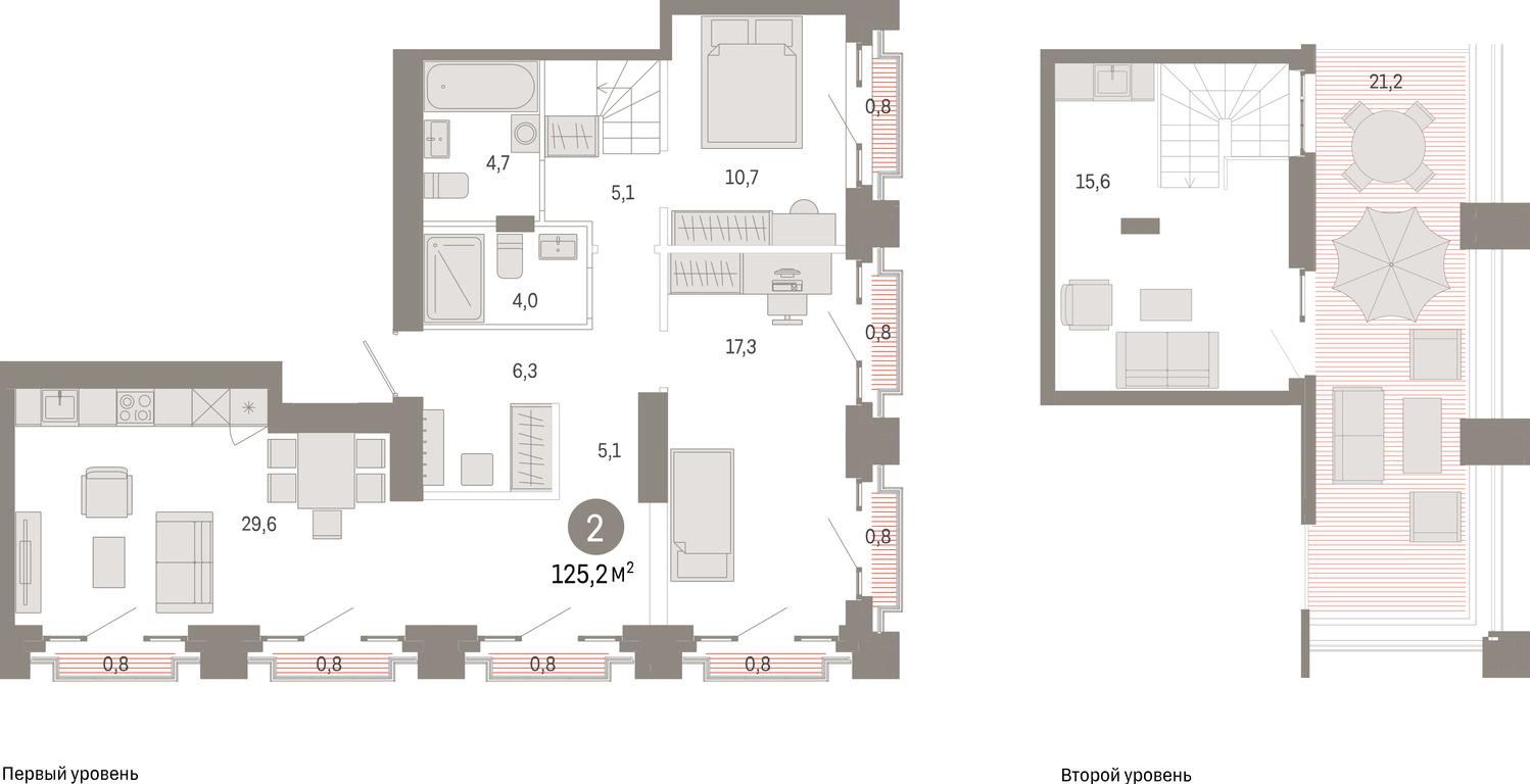 2-BD Apartment Sale, 125.2 sq. m. at Kvartal Metronom, Tagilskaya Street, Moscow, Russia #1 2-BD Apartment Sale, 125.2 sq. m. at Kvartal Metronom, Tagilskaya Street, Moscow, Russia #1