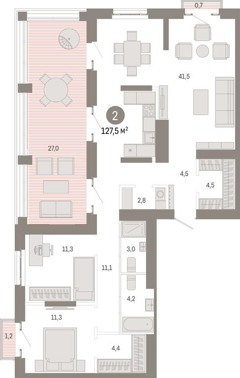 3-BD Apartment Sale, 127.5 sq. m. at Kvartal Metronom, Tagilskaya Street, Moscow, Russia #1 3-BD Apartment Sale, 127.5 sq. m. at Kvartal Metronom, Tagilskaya Street, Moscow, Russia #1