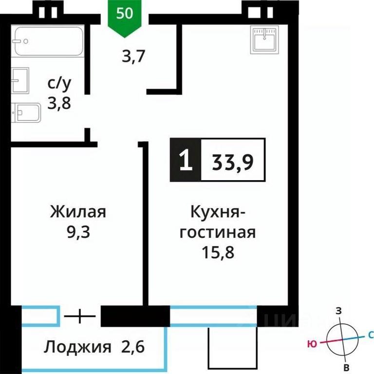 Apartment Sale, 33.9平方米 at Smart Kvartal Lesnaya Otrada, ulitsa Detstva, derevnya Aristovo, Krasnogorsk Urban District, Moscow Region, Russia #1 Apartment Sale, 33.9平方米 at Smart Kvartal Lesnaya Otrada, ulitsa Detstva, derevnya Aristovo, Krasnogorsk Urban District, Moscow Region, Russia #1