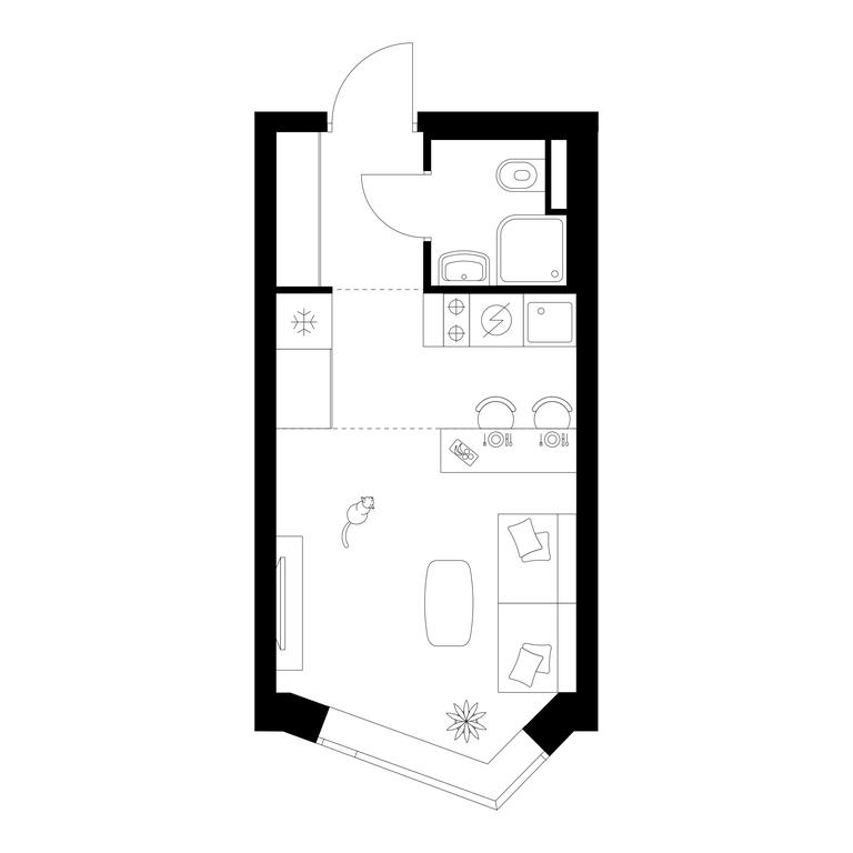 Apartment Sale, 22 sq. m. at Michurinskiy Park, Ozyornaya Street, 44А, Moscow, Russia #1 Apartment Sale, 22 sq. m. at Michurinskiy Park, Ozyornaya Street, 44А, Moscow, Russia #1