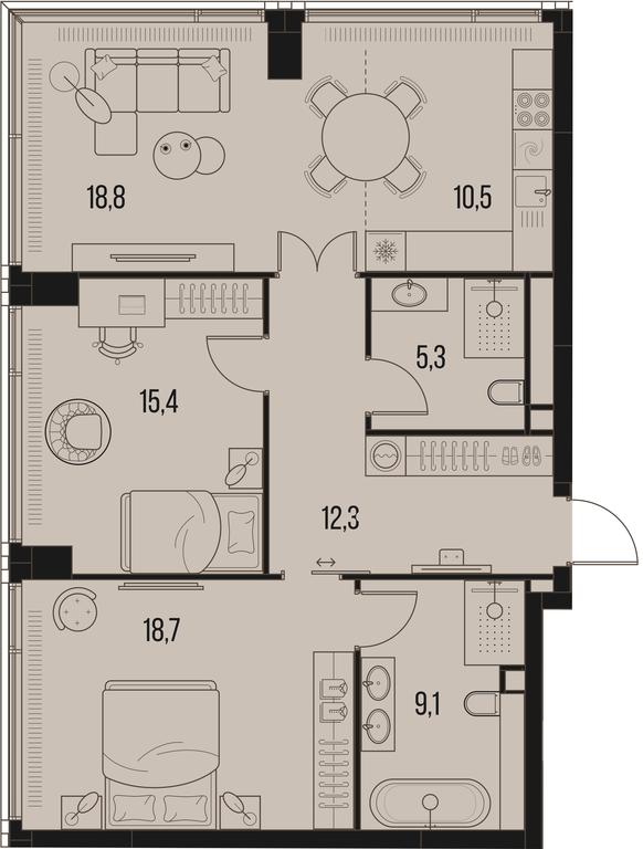 Продажа 2-комн. квартиры, 90,1 м² в ЖК «Хай Лайф (High Life)», Летниковская улица, 11/10с1, Москва, Россия #1 Продажа 2-комн. квартиры, 90,1 м² в ЖК «Хай Лайф (High Life)», Летниковская улица, 11/10с1, Москва, Россия #1