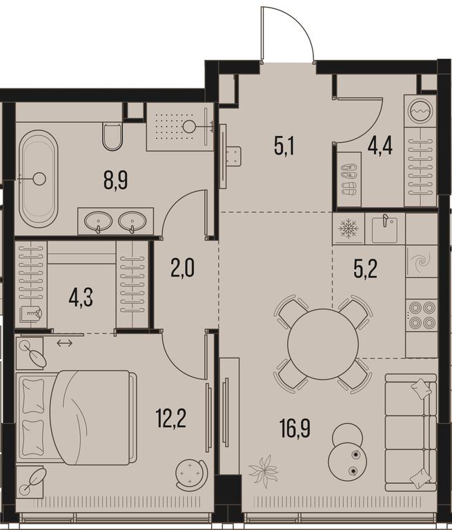 Продажа 1-комн. квартиры, 59 м² в ЖК «Хай Лайф (High Life)», Летниковская улица, 11/10с1, Москва, Россия #1 Продажа 1-комн. квартиры, 59 м² в ЖК «Хай Лайф (High Life)», Летниковская улица, 11/10с1, Москва, Россия #1