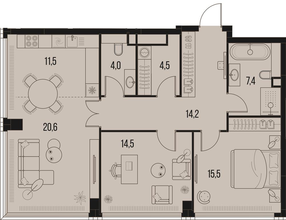 Продажа 2-комн. квартиры, 92,2 м² в ЖК «Хай Лайф (High Life)», Летниковская улица, 11/10с1, Москва, Россия #1 Продажа 2-комн. квартиры, 92,2 м² в ЖК «Хай Лайф (High Life)», Летниковская улица, 11/10с1, Москва, Россия #1
