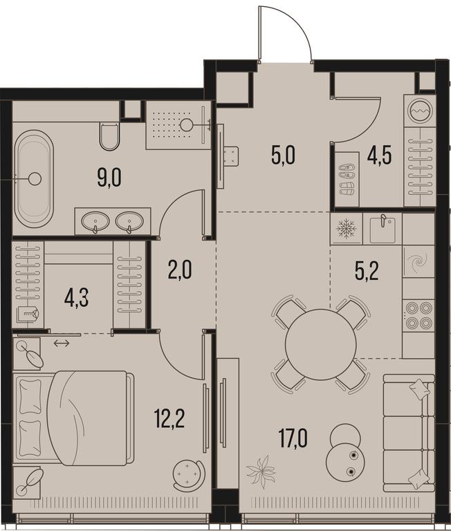 Продажа 1-комн. квартиры, 59,2 м² в ЖК «Хай Лайф (High Life)», Летниковская улица, 11/10с1, Москва, Россия #1 Продажа 1-комн. квартиры, 59,2 м² в ЖК «Хай Лайф (High Life)», Летниковская улица, 11/10с1, Москва, Россия #1