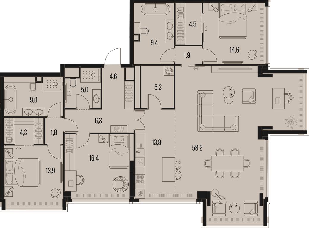 Продажа 3-комн. квартиры, 169 м² в ЖК «Хай Лайф (High Life)», Летниковская улица, 11/10с1, Москва, Россия #1 Продажа 3-комн. квартиры, 169 м² в ЖК «Хай Лайф (High Life)», Летниковская улица, 11/10с1, Москва, Россия #1