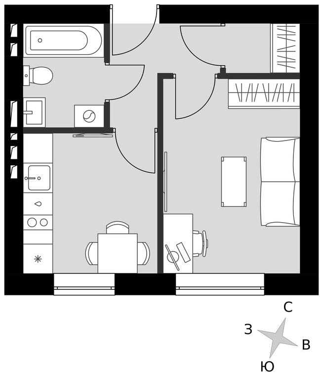 1-BD Apartment Sale, 27.86平方米 at Park Aprel, ulitsa Park Aprel, 1, Aprelevka, Naro-Fominskiy City District, Moscow Region, Russia #1 1-BD Apartment Sale, 27.86平方米 at Park Aprel, ulitsa Park Aprel, 1, Aprelevka, Naro-Fominskiy City District, Moscow Region, Russia #1