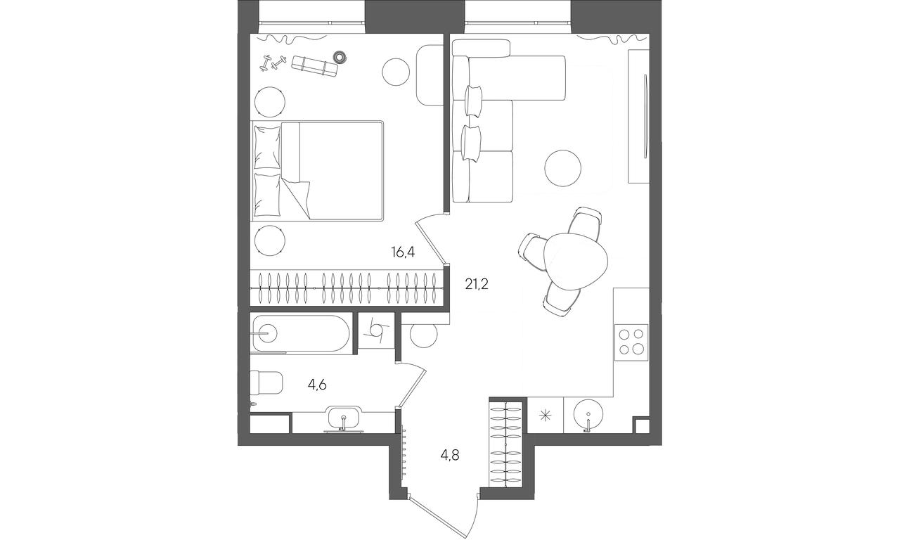 Продажа 1-комн. квартиры, 47 м² в ЖК «Райс (Rise)», ЖК Стоун Райс, район Лефортово, Юго-Восточный административный округ, Москва, Россия #1 Продажа 1-комн. квартиры, 47 м² в ЖК «Райс (Rise)», ЖК Стоун Райс, район Лефортово, Юго-Восточный административный округ, Москва, Россия #1