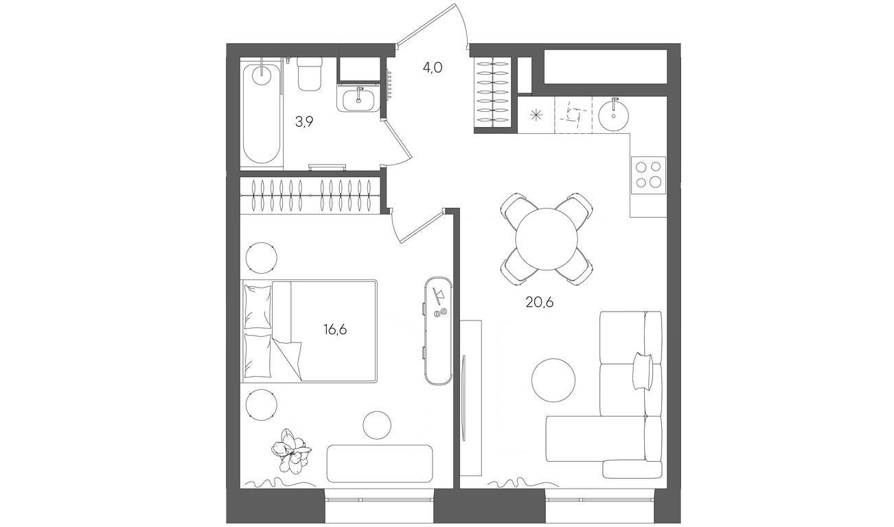 Продажа 1-комн. квартиры, 45,1 м² в ЖК «Райс (Rise)», ЖК Стоун Райс, район Лефортово, Юго-Восточный административный округ, Москва, Россия #1 Продажа 1-комн. квартиры, 45,1 м² в ЖК «Райс (Rise)», ЖК Стоун Райс, район Лефортово, Юго-Восточный административный округ, Москва, Россия #1