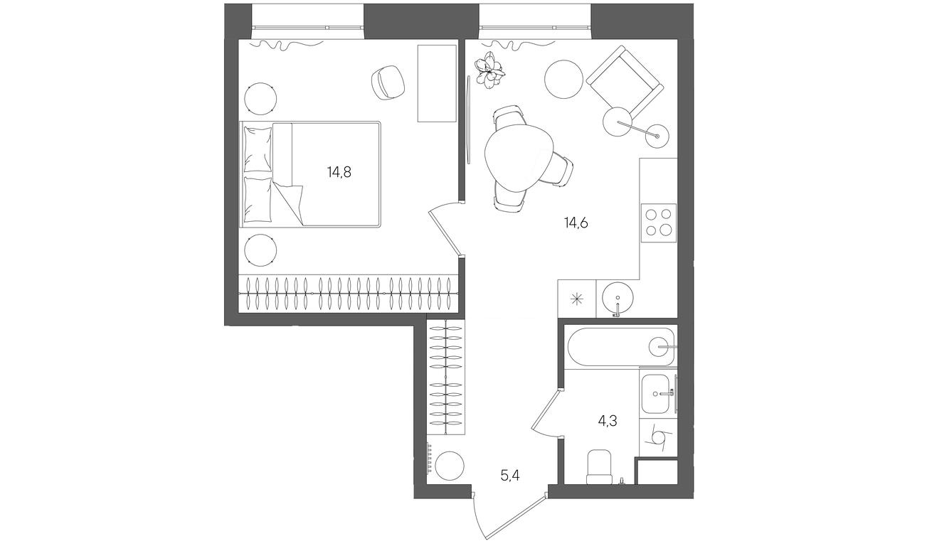 Продажа 1-комн. квартиры, 39,1 м² в ЖК «Райс (Rise)», ЖК Стоун Райс, район Лефортово, Юго-Восточный административный округ, Москва, Россия #1 Продажа 1-комн. квартиры, 39,1 м² в ЖК «Райс (Rise)», ЖК Стоун Райс, район Лефортово, Юго-Восточный административный округ, Москва, Россия #1
