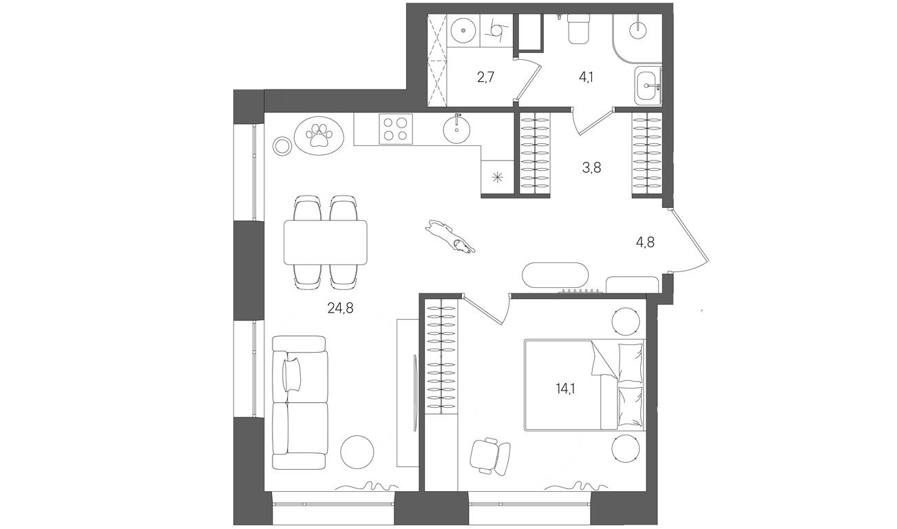 Продажа 1-комн. квартиры, 54,3 м² в ЖК «Райс (Rise)», ЖК Стоун Райс, район Лефортово, Юго-Восточный административный округ, Москва, Россия #1 Продажа 1-комн. квартиры, 54,3 м² в ЖК «Райс (Rise)», ЖК Стоун Райс, район Лефортово, Юго-Восточный административный округ, Москва, Россия #1