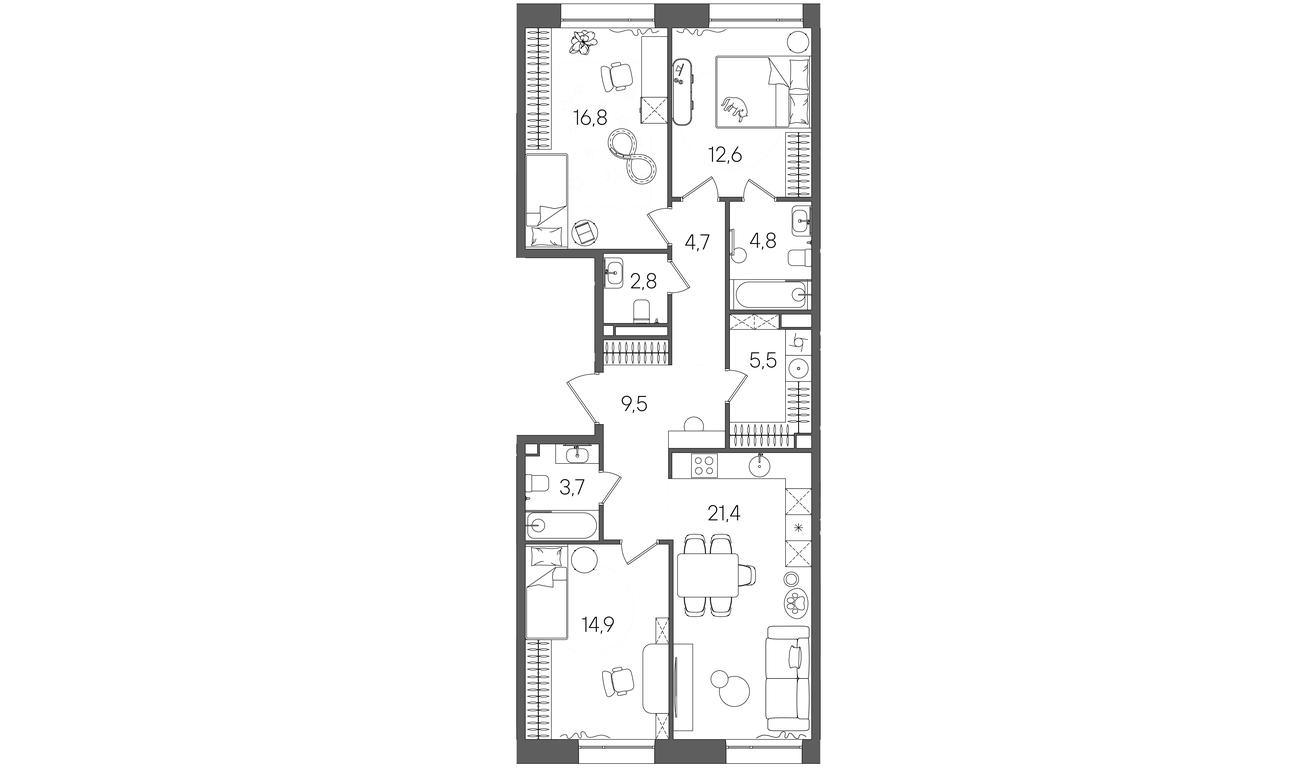 Продажа 3-комн. квартиры, 96,7 м² в ЖК «Райс (Rise)», ЖК Стоун Райс, район Лефортово, Юго-Восточный административный округ, Москва, Россия #1 Продажа 3-комн. квартиры, 96,7 м² в ЖК «Райс (Rise)», ЖК Стоун Райс, район Лефортово, Юго-Восточный административный округ, Москва, Россия #1