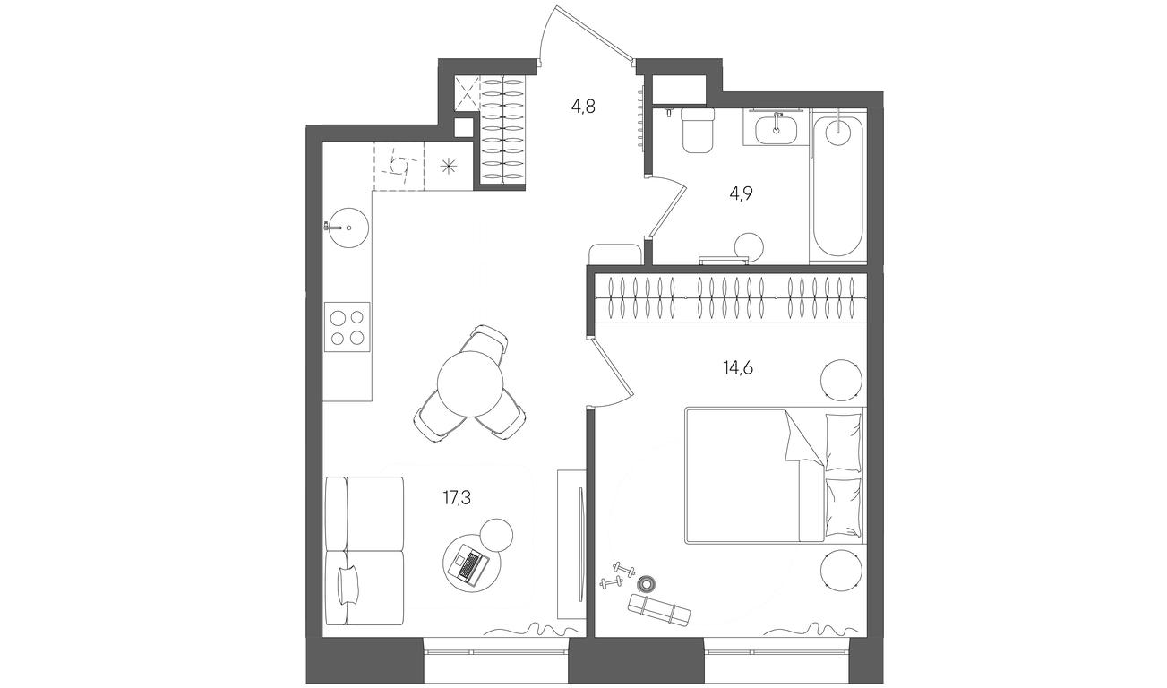 Продажа 1-комн. квартиры, 41,6 м² в ЖК «Райс (Rise)», ЖК Стоун Райс, район Лефортово, Юго-Восточный административный округ, Москва, Россия #1 Продажа 1-комн. квартиры, 41,6 м² в ЖК «Райс (Rise)», ЖК Стоун Райс, район Лефортово, Юго-Восточный административный округ, Москва, Россия #1