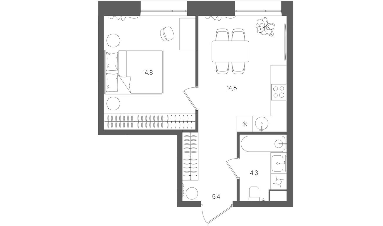 Продажа 1-комн. квартиры, 39,1 м² в ЖК «Райс (Rise)», ЖК Стоун Райс, район Лефортово, Юго-Восточный административный округ, Москва, Россия #1 Продажа 1-комн. квартиры, 39,1 м² в ЖК «Райс (Rise)», ЖК Стоун Райс, район Лефортово, Юго-Восточный административный округ, Москва, Россия #1