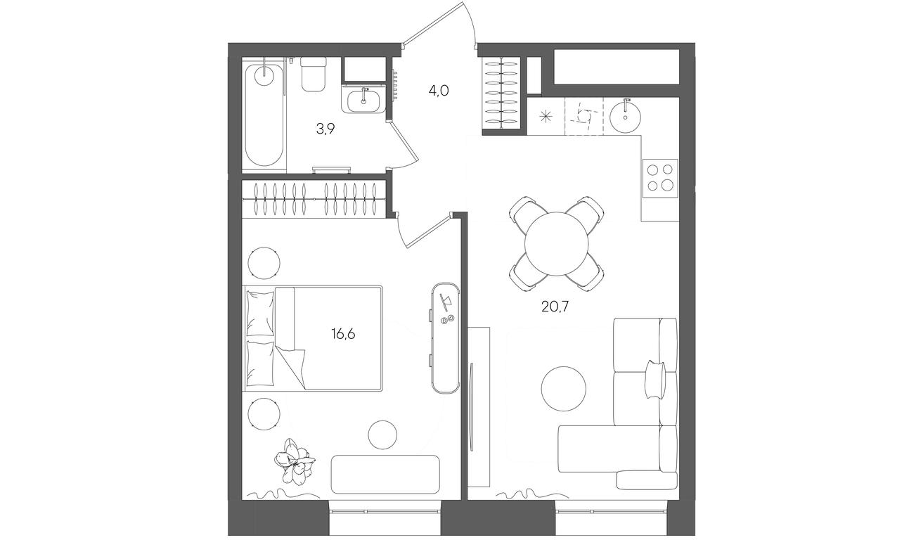 Продажа 1-комн. квартиры, 45,2 м² в ЖК «Райс (Rise)», ЖК Стоун Райс, район Лефортово, Юго-Восточный административный округ, Москва, Россия #1 Продажа 1-комн. квартиры, 45,2 м² в ЖК «Райс (Rise)», ЖК Стоун Райс, район Лефортово, Юго-Восточный административный округ, Москва, Россия #1