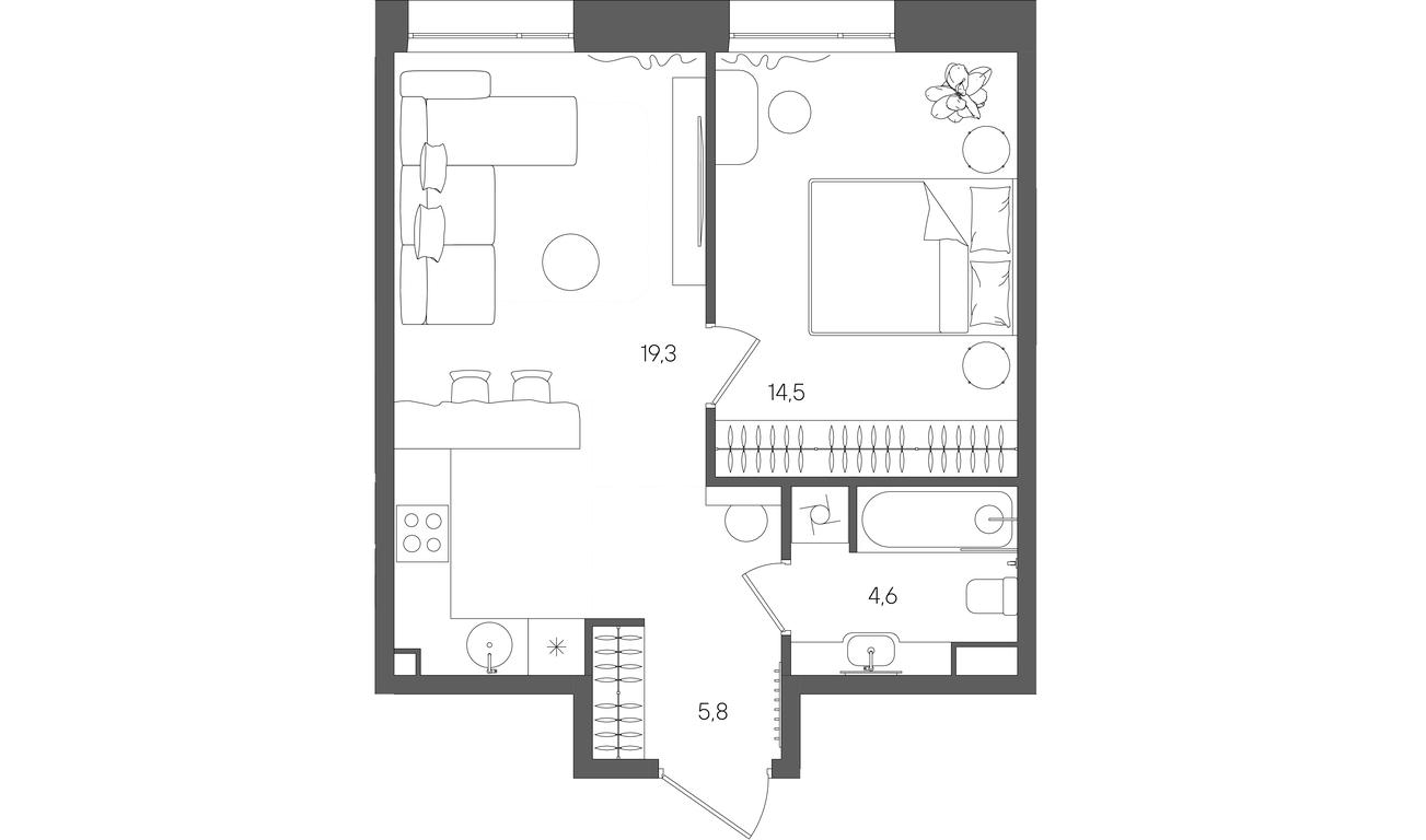 Продажа 1-комн. квартиры, 44,2 м² в ЖК «Райс (Rise)», ЖК Стоун Райс, район Лефортово, Юго-Восточный административный округ, Москва, Россия #1 Продажа 1-комн. квартиры, 44,2 м² в ЖК «Райс (Rise)», ЖК Стоун Райс, район Лефортово, Юго-Восточный административный округ, Москва, Россия #1