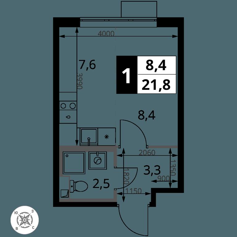 Apartment Sale, 22.1 sq. m. at Pervy Sheremetevskij, Komsomolskaya Street, 16, Khimki, Moscow Region, Russia #2 Apartment Sale, 22.1 sq. m. at Pervy Sheremetevskij, Komsomolskaya Street, 16, Khimki, Moscow Region, Russia #2