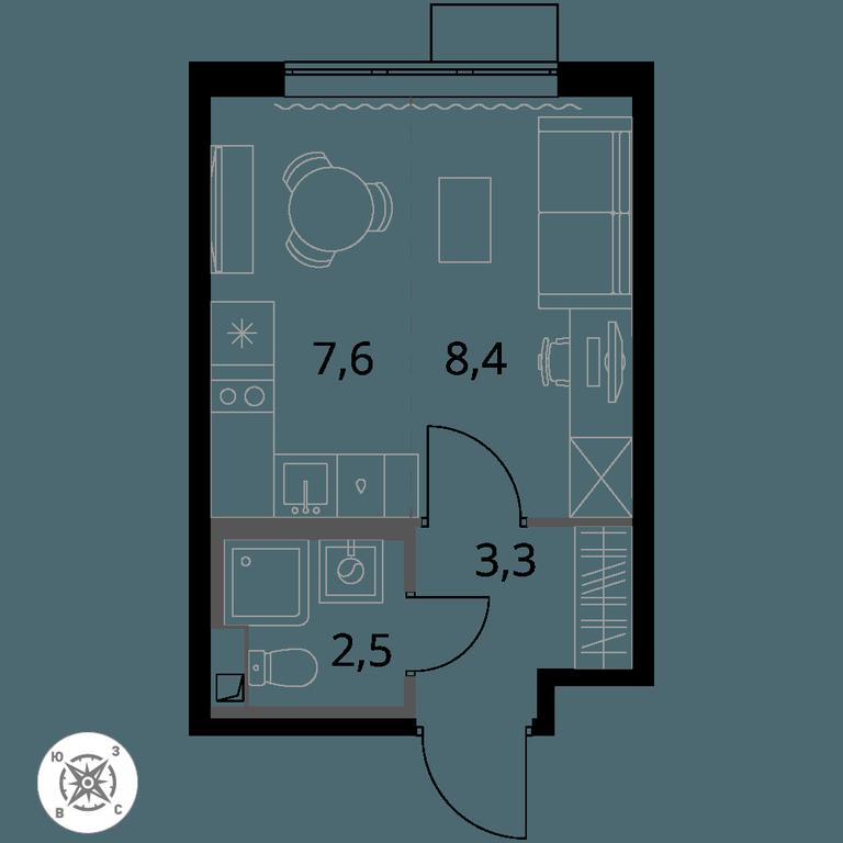 Apartment Sale, 22.1 sq. m. at Pervy Sheremetevskij, Komsomolskaya Street, 16, Khimki, Moscow Region, Russia #1 Apartment Sale, 22.1 sq. m. at Pervy Sheremetevskij, Komsomolskaya Street, 16, Khimki, Moscow Region, Russia #1