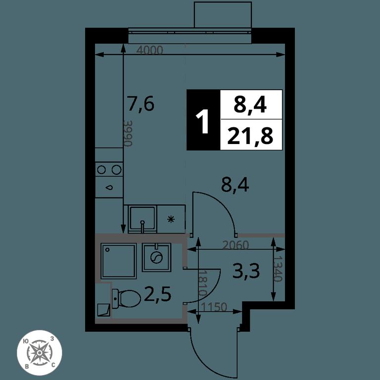 Apartment Sale, 22.1 sq. m. at Pervy Sheremetevskij, Komsomolskaya Street, 16, Khimki, Moscow Region, Russia #2 Apartment Sale, 22.1 sq. m. at Pervy Sheremetevskij, Komsomolskaya Street, 16, Khimki, Moscow Region, Russia #2