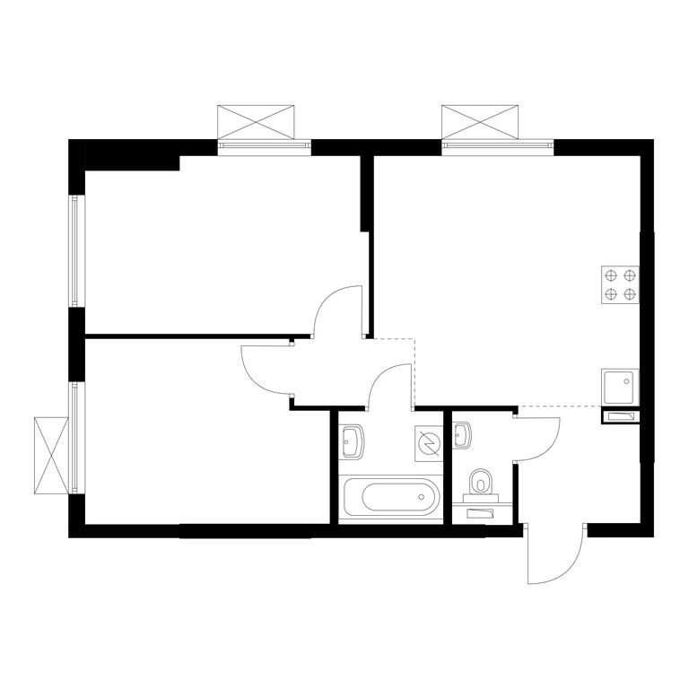 2-BD Apartment Sale, 48.7 sq. m. at Kuzminskiy Les, mikrorayon Belaya Dacha, 25, Kotelniki, Moscow Region, Russia #1 2-BD Apartment Sale, 48.7 sq. m. at Kuzminskiy Les, mikrorayon Belaya Dacha, 25, Kotelniki, Moscow Region, Russia #1