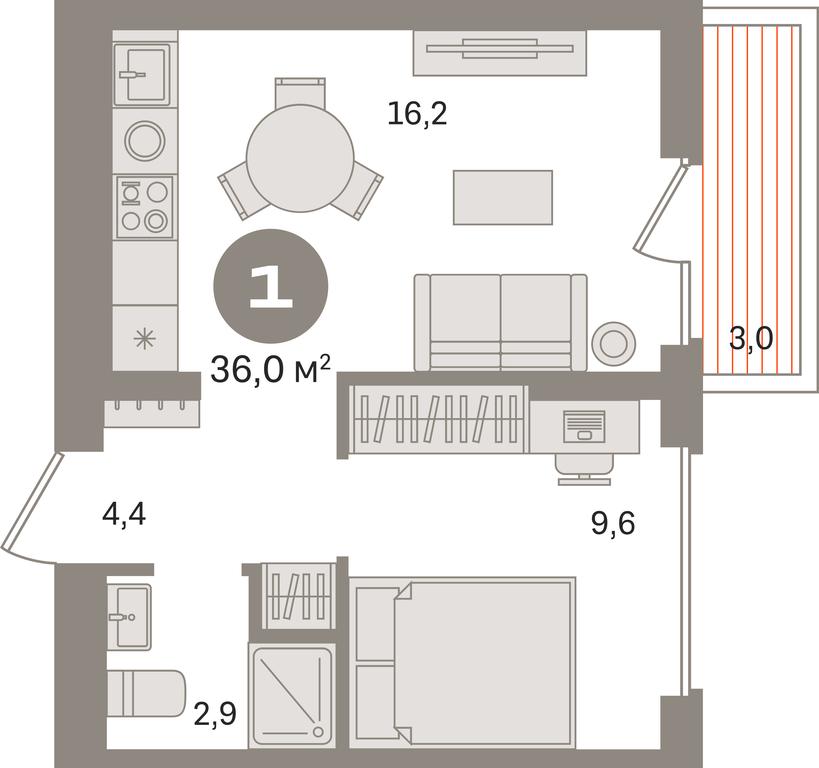 1-BD Apartment Sale, 36 sq. m. at Pervy kvartal, Kalinovaya ulitsa, derevnya Sapronovo, Leninskiy City District, Moscow Region, Russia #1 1-BD Apartment Sale, 36 sq. m. at Pervy kvartal, Kalinovaya ulitsa, derevnya Sapronovo, Leninskiy City District, Moscow Region, Russia #1