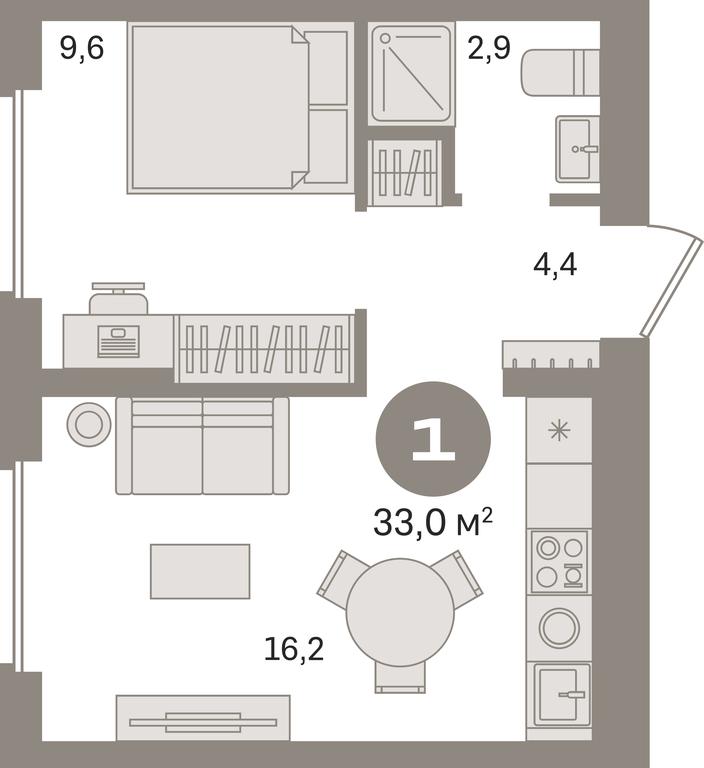 1-BD Apartment Sale, 33 sq. m. at Pervy kvartal, Kalinovaya ulitsa, derevnya Sapronovo, Leninskiy City District, Moscow Region, Russia #1 1-BD Apartment Sale, 33 sq. m. at Pervy kvartal, Kalinovaya ulitsa, derevnya Sapronovo, Leninskiy City District, Moscow Region, Russia #1