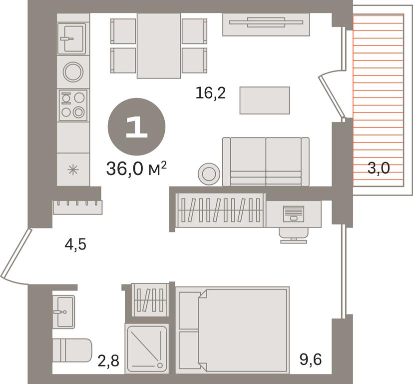 1-BD Apartment Sale, 36 sq. m. at Pervy kvartal, Kalinovaya ulitsa, derevnya Sapronovo, Leninskiy City District, Moscow Region, Russia #1 1-BD Apartment Sale, 36 sq. m. at Pervy kvartal, Kalinovaya ulitsa, derevnya Sapronovo, Leninskiy City District, Moscow Region, Russia #1