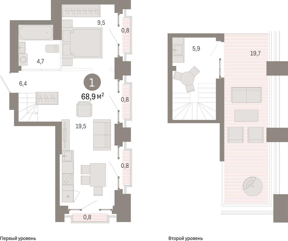 1-BD Apartment Sale, 68.9 sq. m. at Kvartal Metronom, Tagilskaya Street, Moscow, Russia #1 1-BD Apartment Sale, 68.9 sq. m. at Kvartal Metronom, Tagilskaya Street, Moscow, Russia #1