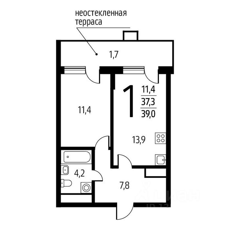 Apartment Sale, 39 sq. m. at Novye Vatutinki, mkr Tsentralny, 2nd Novovatutinskaya Street, Desyonovskoye Settlement, Moscow, Russia #1 Apartment Sale, 39 sq. m. at Novye Vatutinki, mkr Tsentralny, 2nd Novovatutinskaya Street, Desyonovskoye Settlement, Moscow, Russia #1