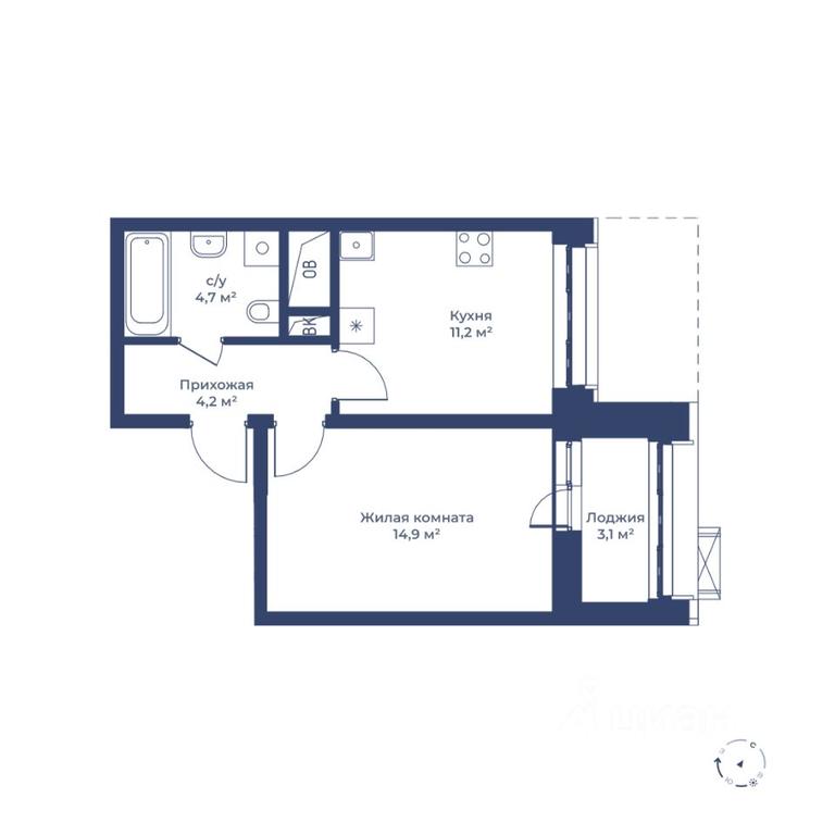 Apartment Sale, 36.6 sq. m. at Tsvetochny gorod, Magistralnaya ulitsa, Mytischi, Moscow Region, Russia #1 Apartment Sale, 36.6 sq. m. at Tsvetochny gorod, Magistralnaya ulitsa, Mytischi, Moscow Region, Russia #1