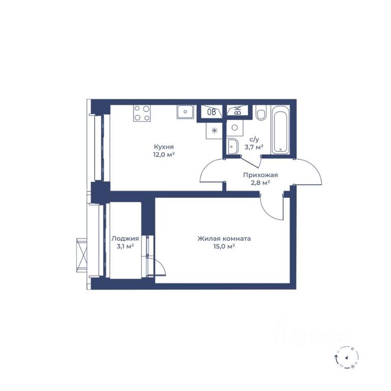 Apartment Sale, 35.1 sq. m. at Tsvetochny gorod, Magistralnaya ulitsa, Mytischi, Moscow Region, Russia #1 Apartment Sale, 35.1 sq. m. at Tsvetochny gorod, Magistralnaya ulitsa, Mytischi, Moscow Region, Russia #1