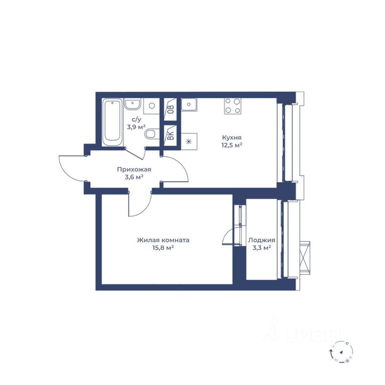 Apartment Sale, 37.5 sq. m. at Tsvetochny gorod, Magistralnaya ulitsa, Mytischi, Moscow Region, Russia #1 Apartment Sale, 37.5 sq. m. at Tsvetochny gorod, Magistralnaya ulitsa, Mytischi, Moscow Region, Russia #1