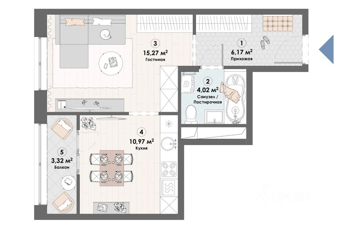 Apartment Sale, 39.75平方米 at Triumf, Nadsonovskaya ulitsa, Pushkino, Moscow Region, Russia #1 Apartment Sale, 39.75平方米 at Triumf, Nadsonovskaya ulitsa, Pushkino, Moscow Region, Russia #1