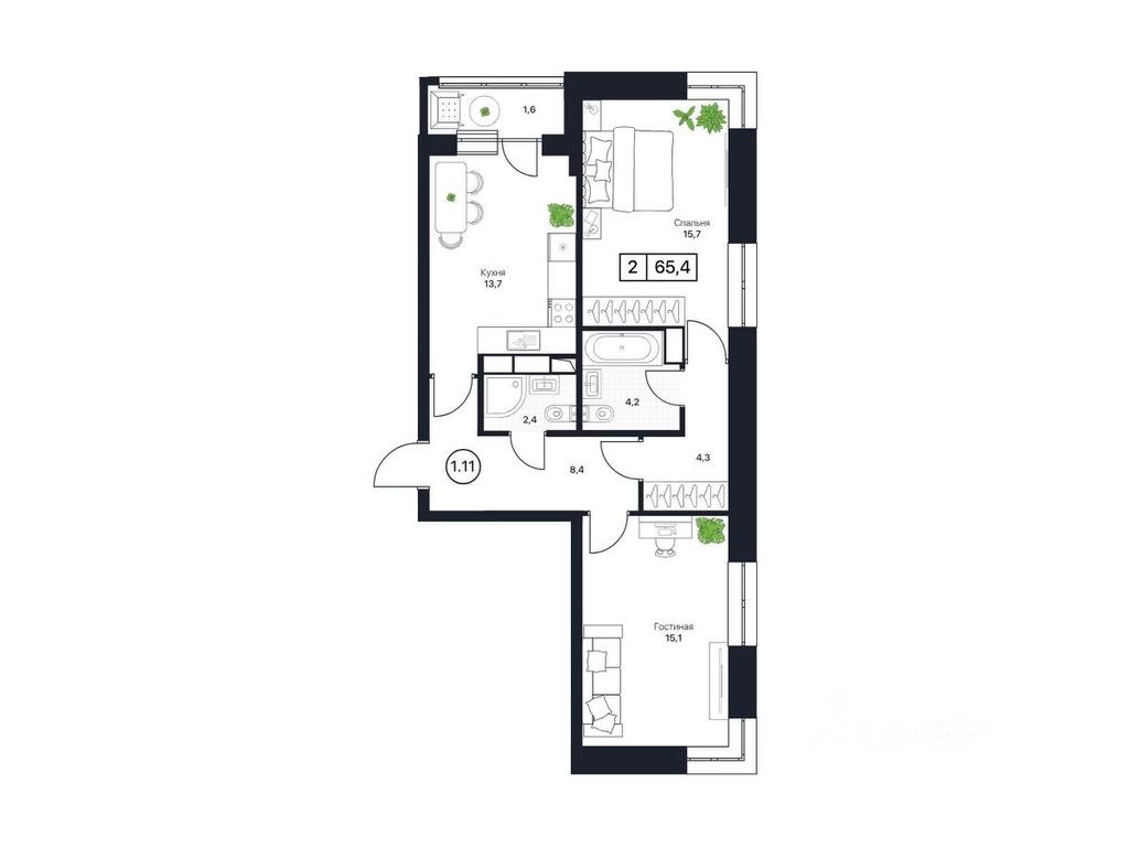 1-BD Apartment Sale, 65.4平方米 at Pushkino Grad, Polevaya ulitsa, selo Bratovshchina, Pshkinskiy Urban District, Moscow Region, Russia #1 1-BD Apartment Sale, 65.4平方米 at Pushkino Grad, Polevaya ulitsa, selo Bratovshchina, Pshkinskiy Urban District, Moscow Region, Russia #1