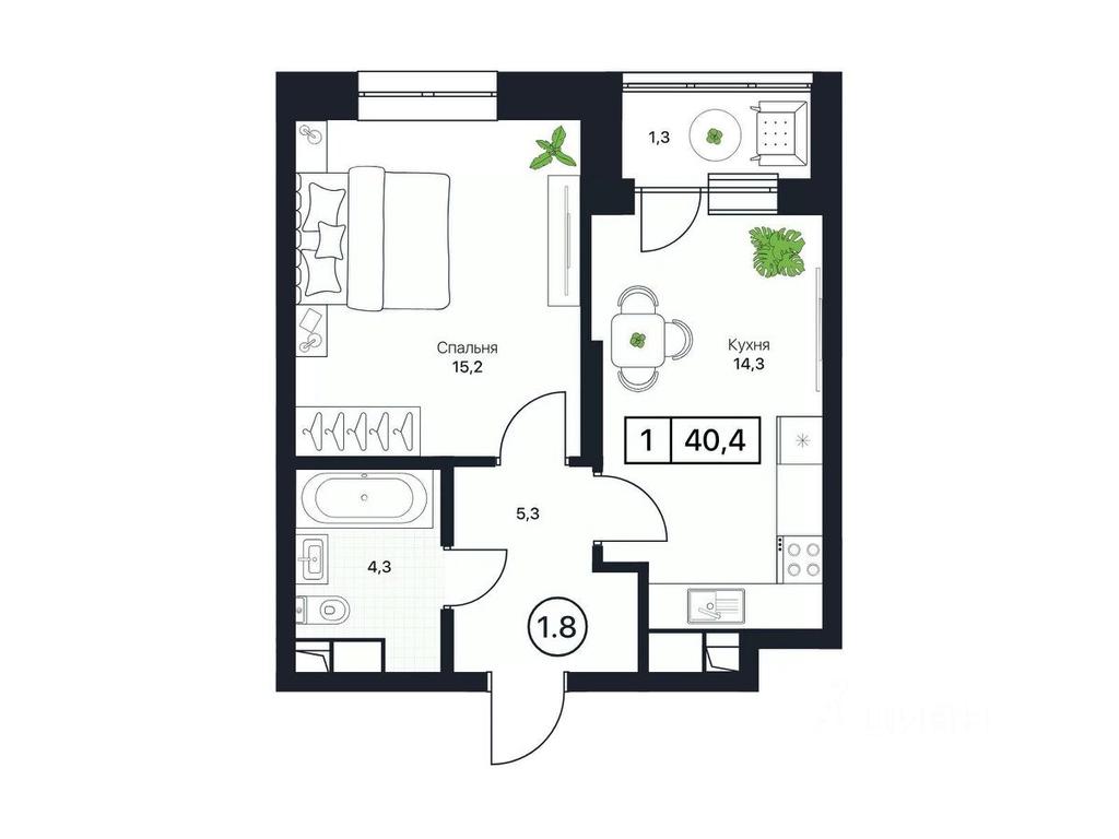 Apartment Sale, 40.4 sq. m. at Pushkino Grad, Polevaya ulitsa, selo Bratovshchina, Pshkinskiy Urban District, Moscow Region, Russia #1 Apartment Sale, 40.4 sq. m. at Pushkino Grad, Polevaya ulitsa, selo Bratovshchina, Pshkinskiy Urban District, Moscow Region, Russia #1